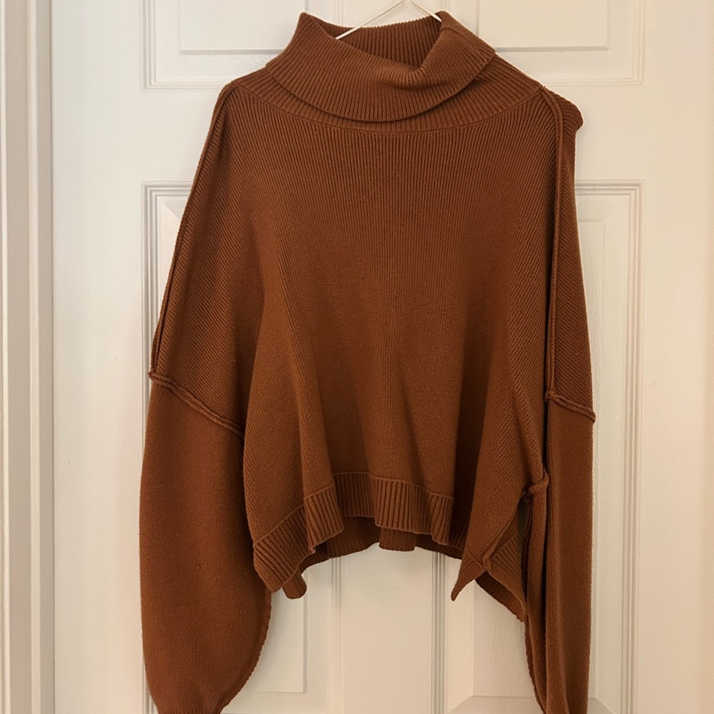 Cozy Brown Turtleneck Sweater